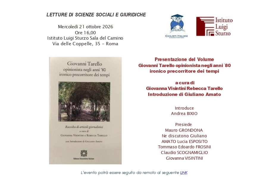 Letture di scienze sociali e giuridiche